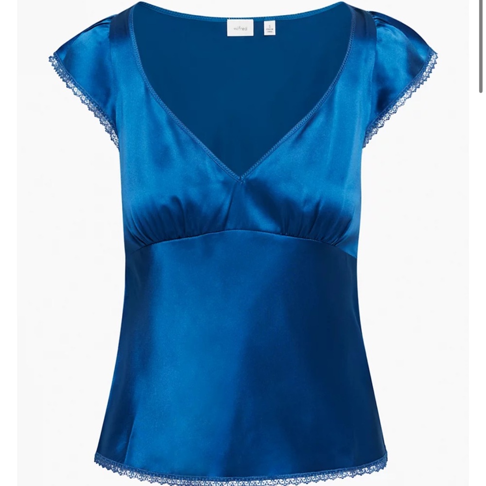 Aritzia wilfred montero silk blouse